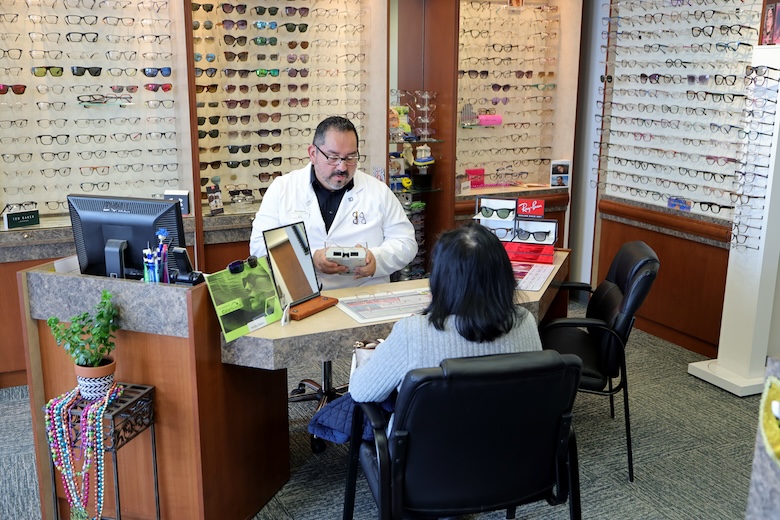 doctor speaking to patient